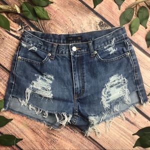 J.Crew Size 6 Distressed Holes Cutoff Shorts Raw Hem